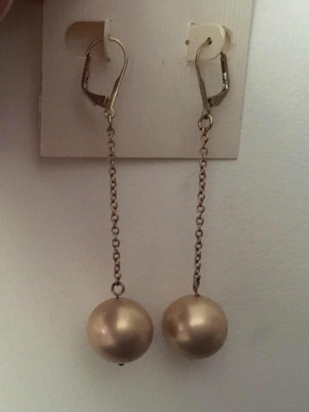 Earrings - long tassel drop leverback